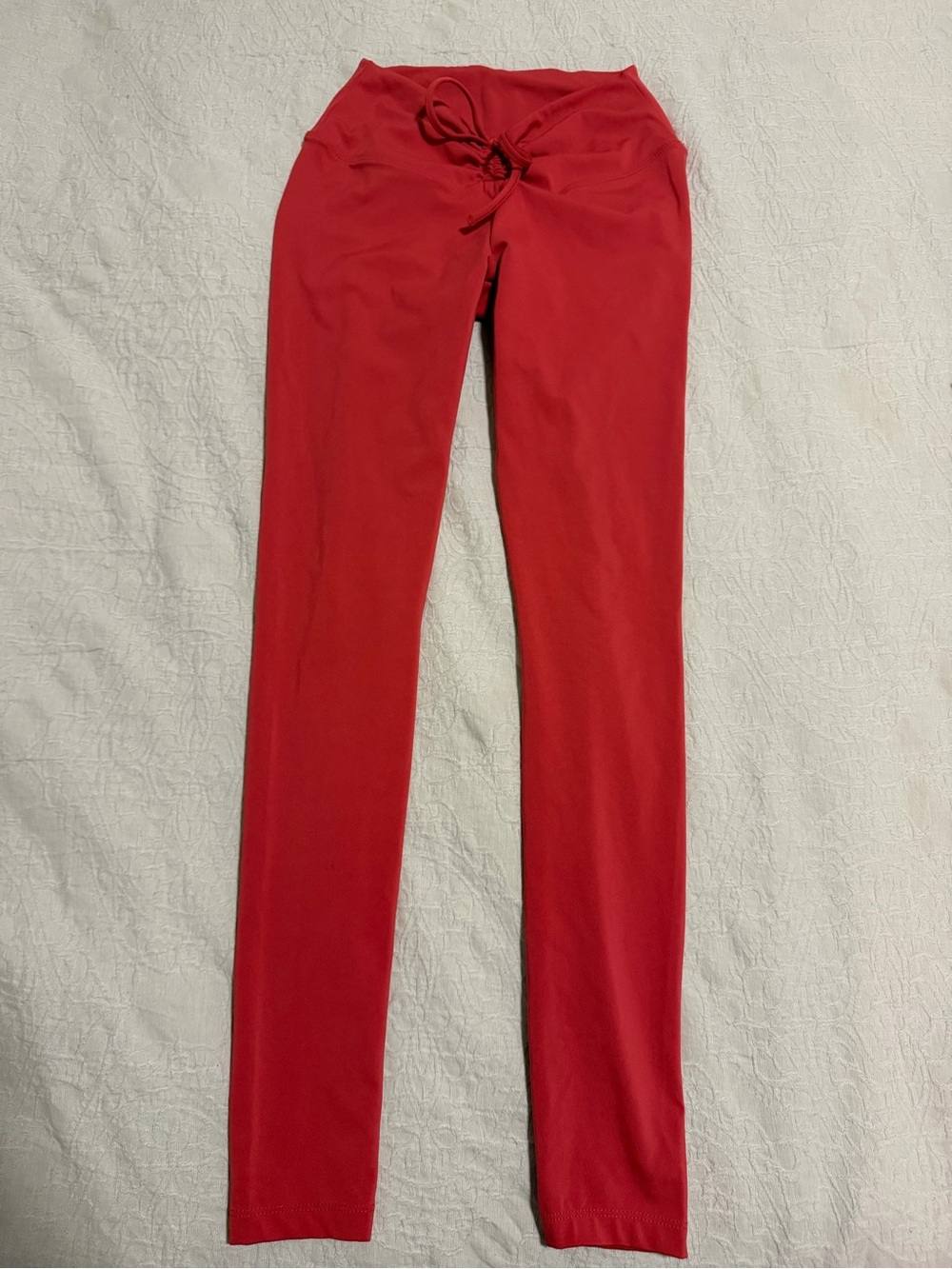 PINK Victoria's Secret Bright Red Drawstring Leggings